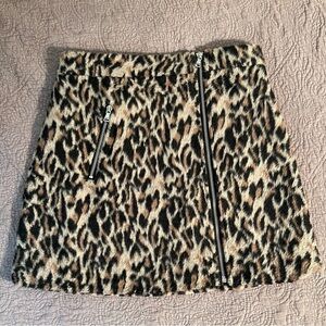 Leopard Print Women's Skirt